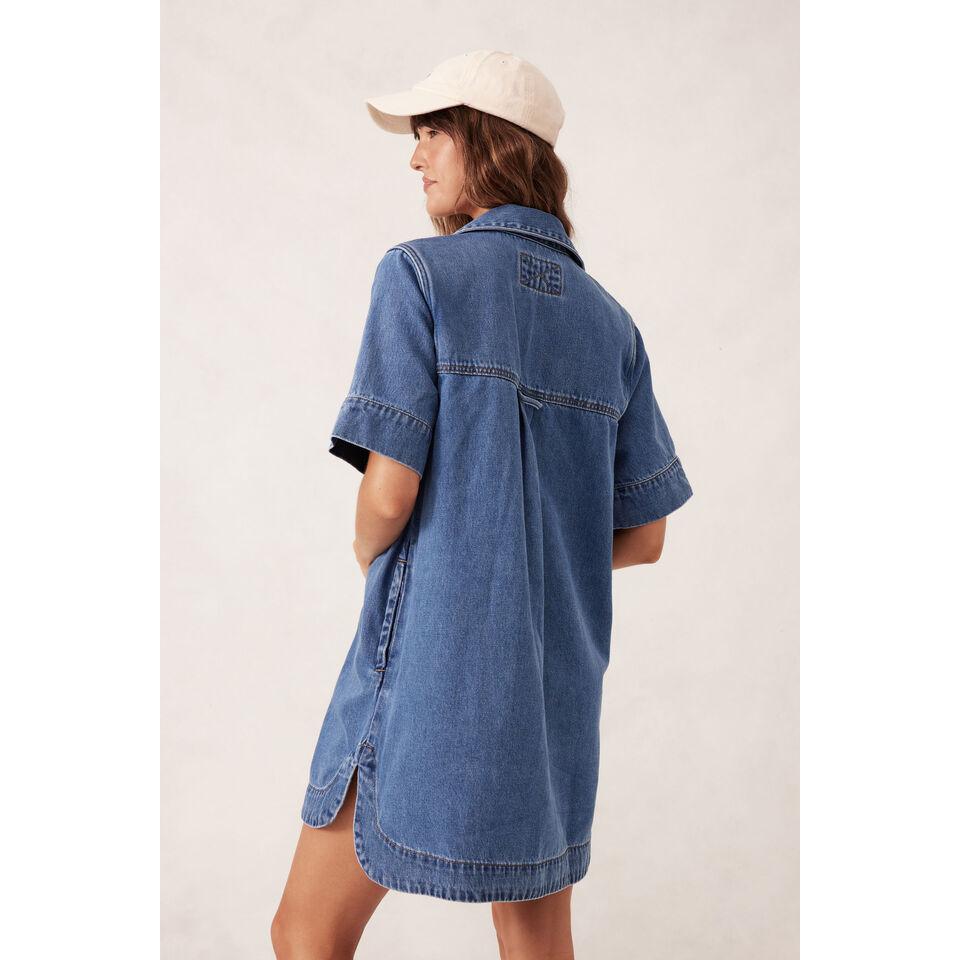 Sammy Relaxed Shirt Dress / Fresh Indigo - Gateway Gifts
