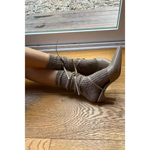 Winter Sparkle Socks Nutmeg