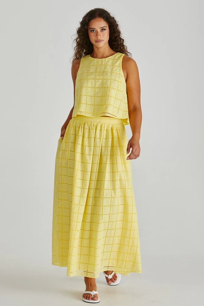 Helmi Broderie Tank - Gateway Gifts