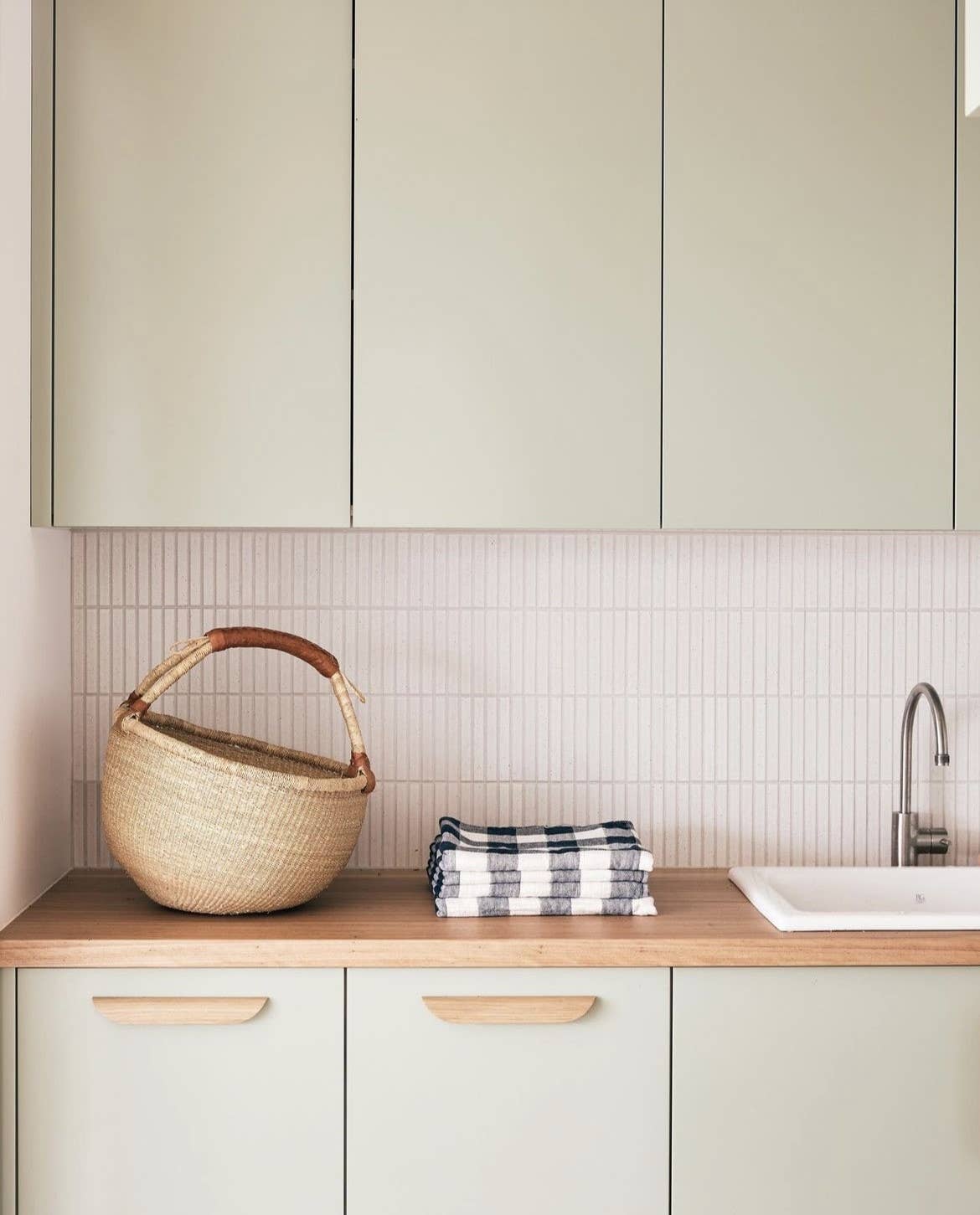 Natural Round basket: Large