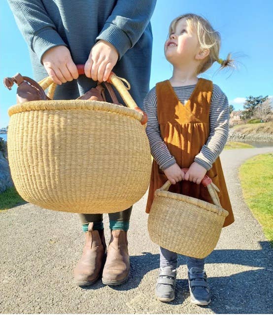 Natural Round basket: Large