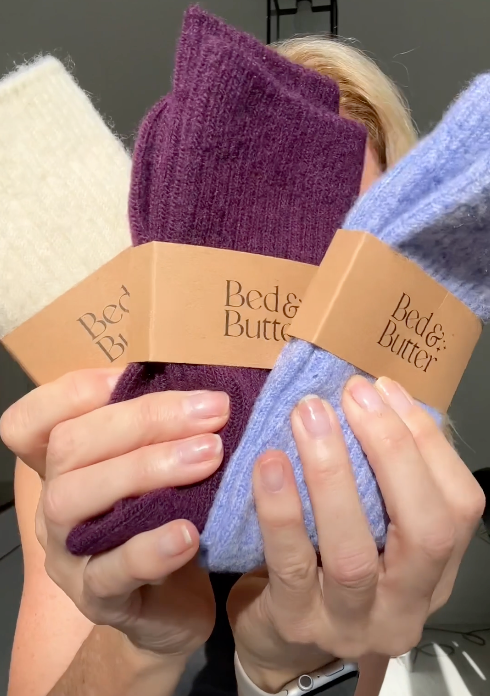 The Comfiest Socks - Lavender: S/M - Gateway Gifts