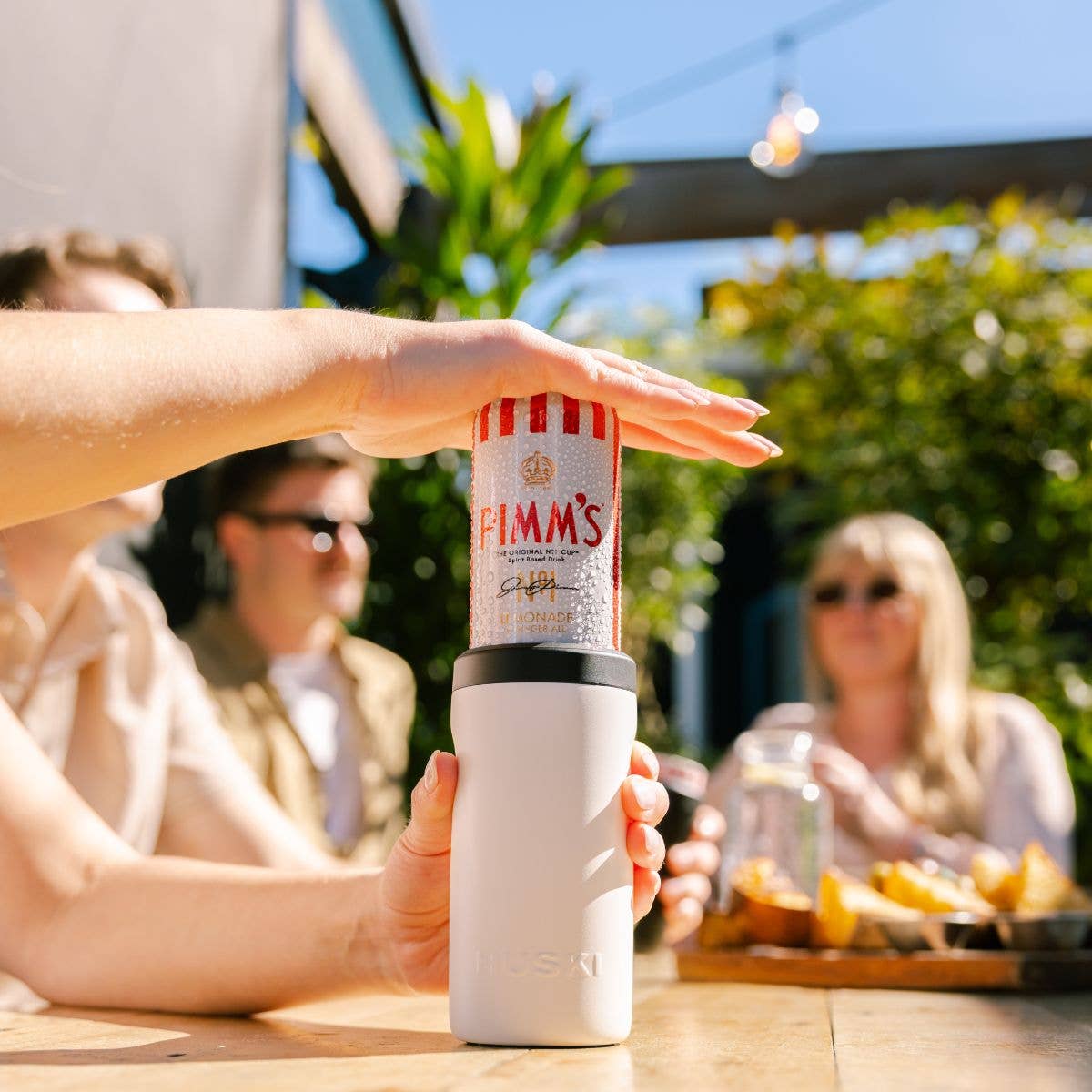 NEW: Huski Slim Can Cooler - Champagne - Gateway Gifts