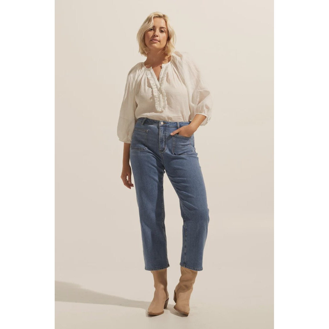 College Jean Washed Denim