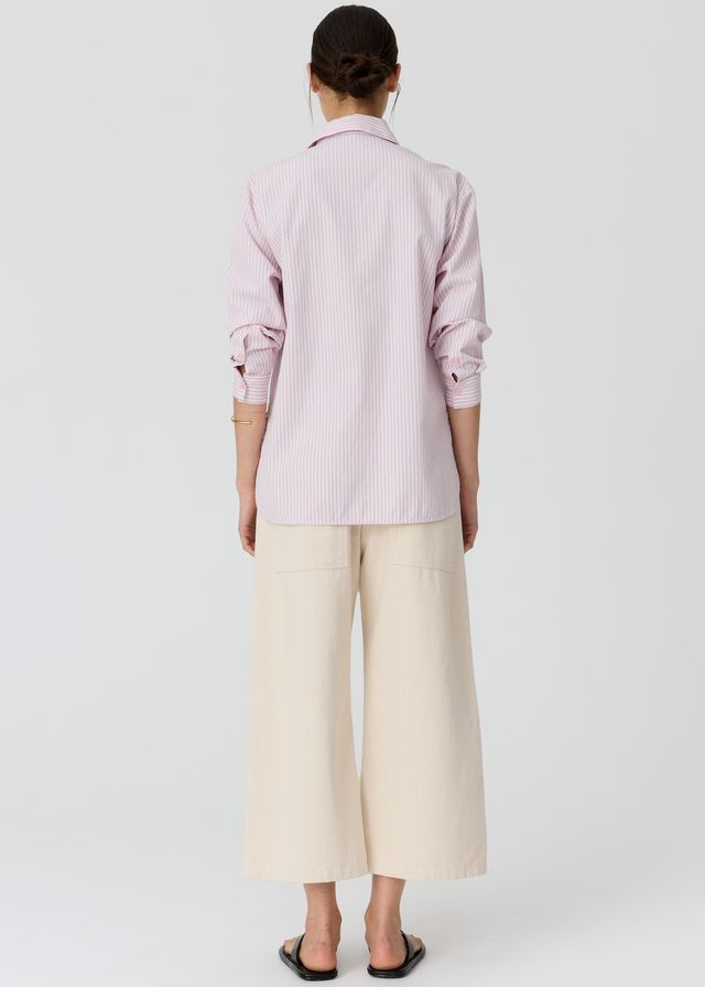 Aubin L/Sleeve Shirt Pink Stripe