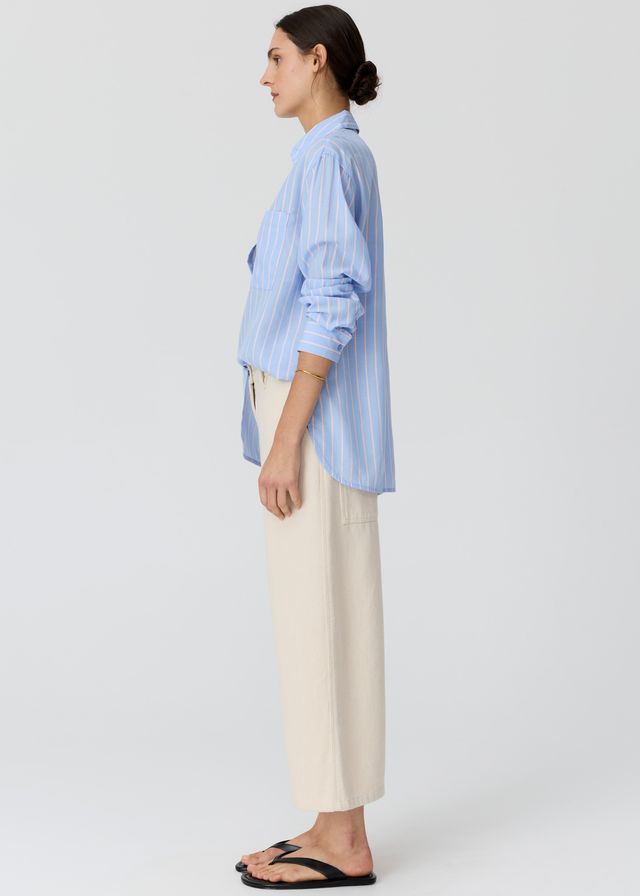 Aubin l L/Sleeve Shirt Blue/Pink