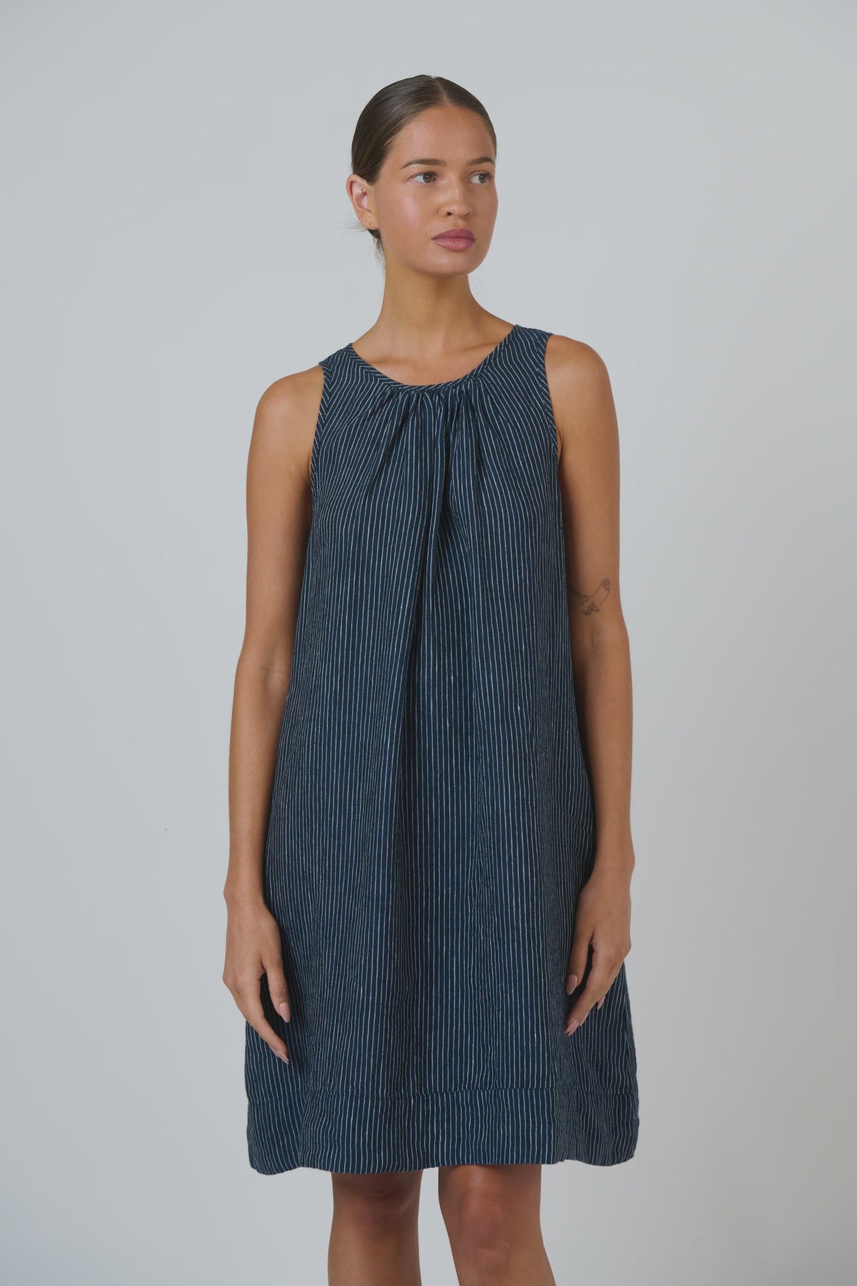 Marine Linen Dress