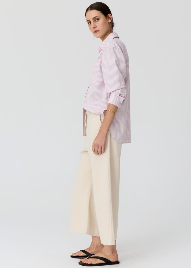 Aubin L/Sleeve Shirt Pink Stripe
