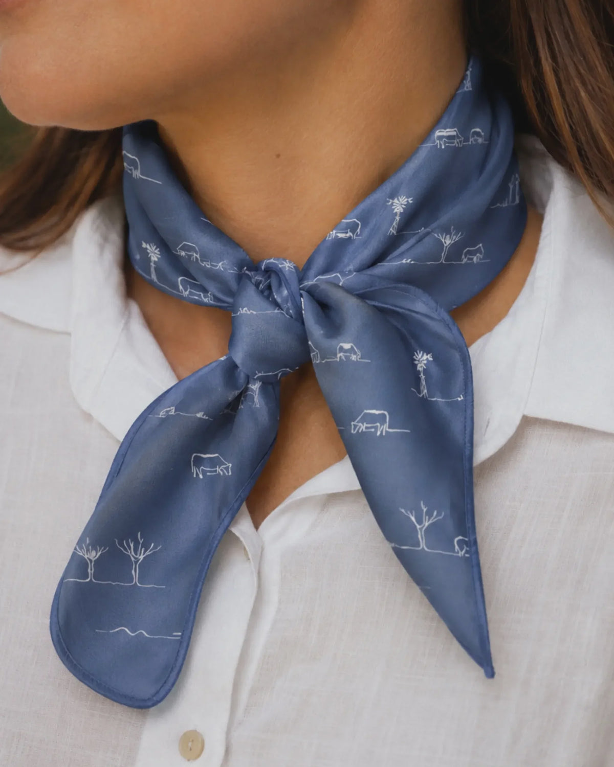 Rural Outback Silk Scarf