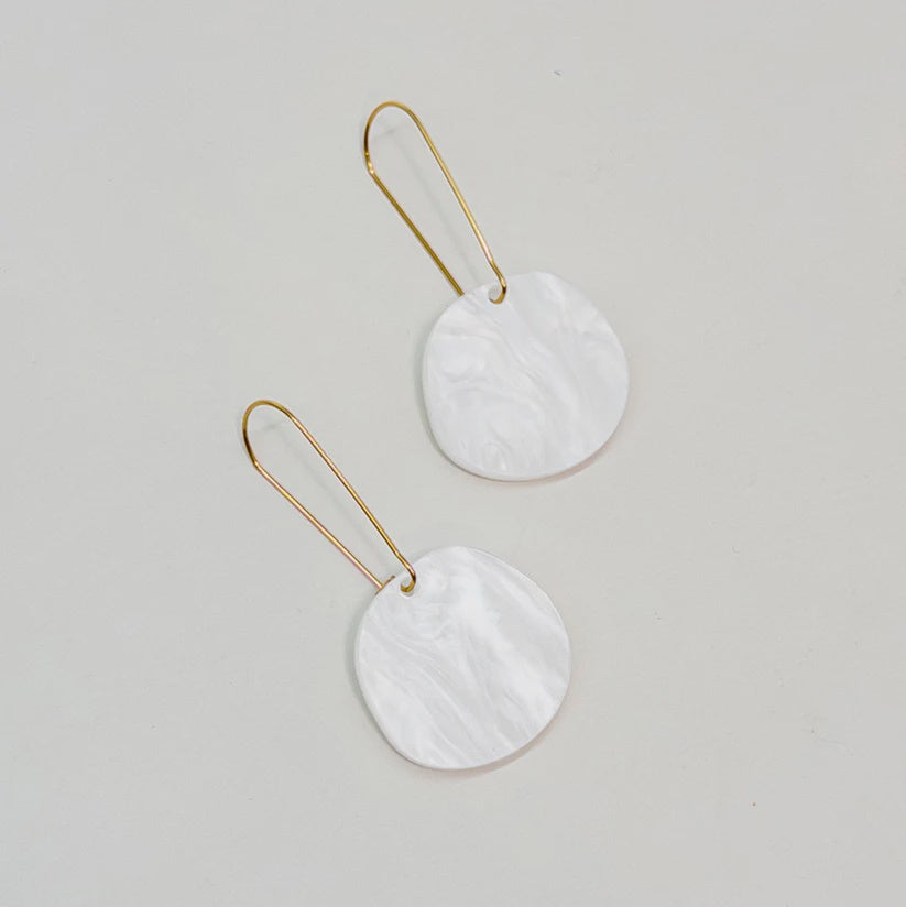 Organic Dangle Earrings - Moonstone - Gateway Gifts