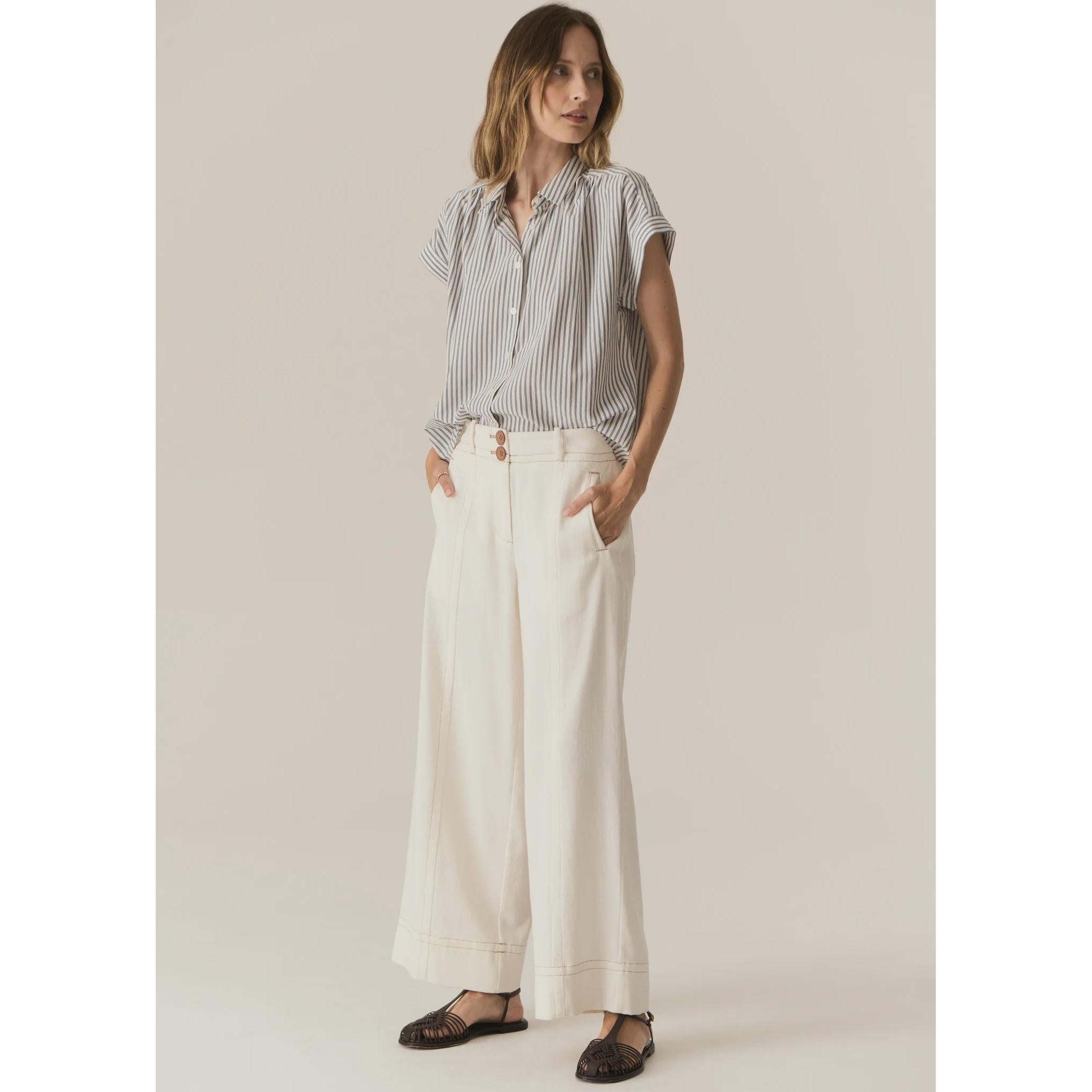 Carsen Full Length Pant Ecru - Gateway Gifts