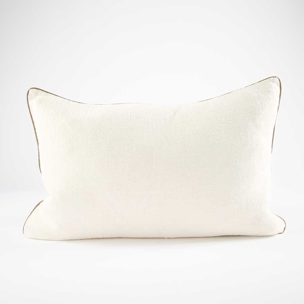 Muse Linen Cushion Off White 40cmx60cm