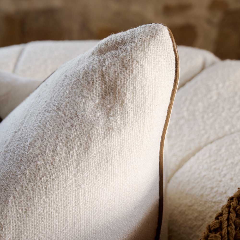 Muse Linen Cushion Off White 40cmx60cm