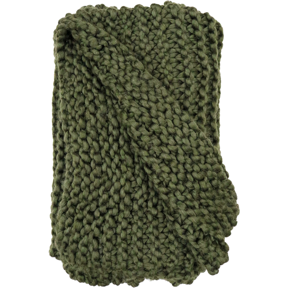 Tuck Stitch Chunky Throw Pine - Gateway Gifts