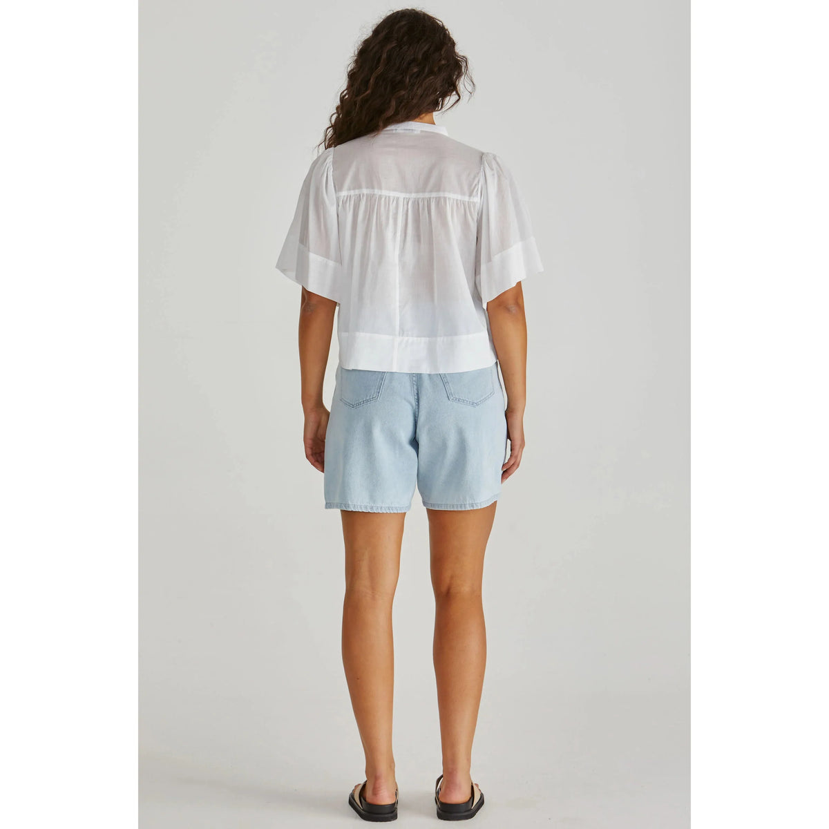 Pammi Ruffle Yoke Blouse - Gateway Gifts