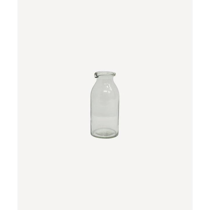 Clear Bottle Vase Short