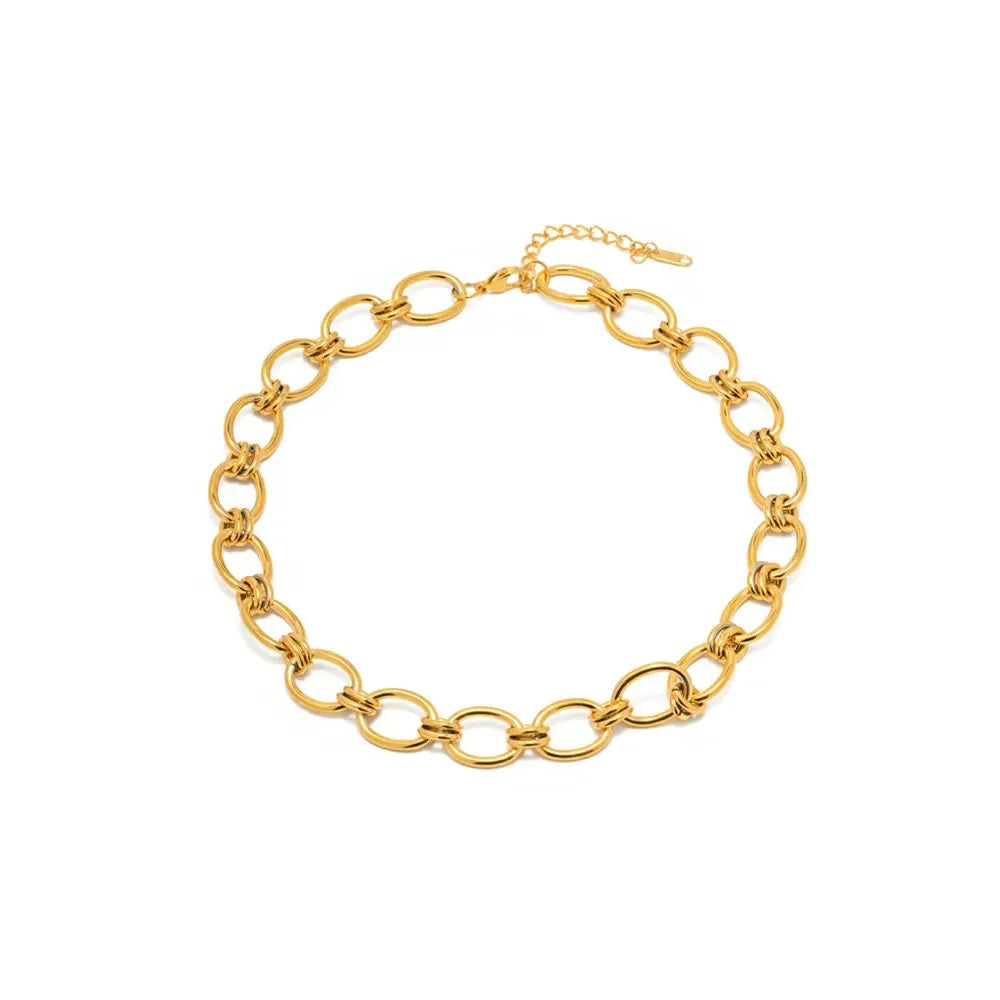 Sybil Gold Link Necklace - Gateway Gifts