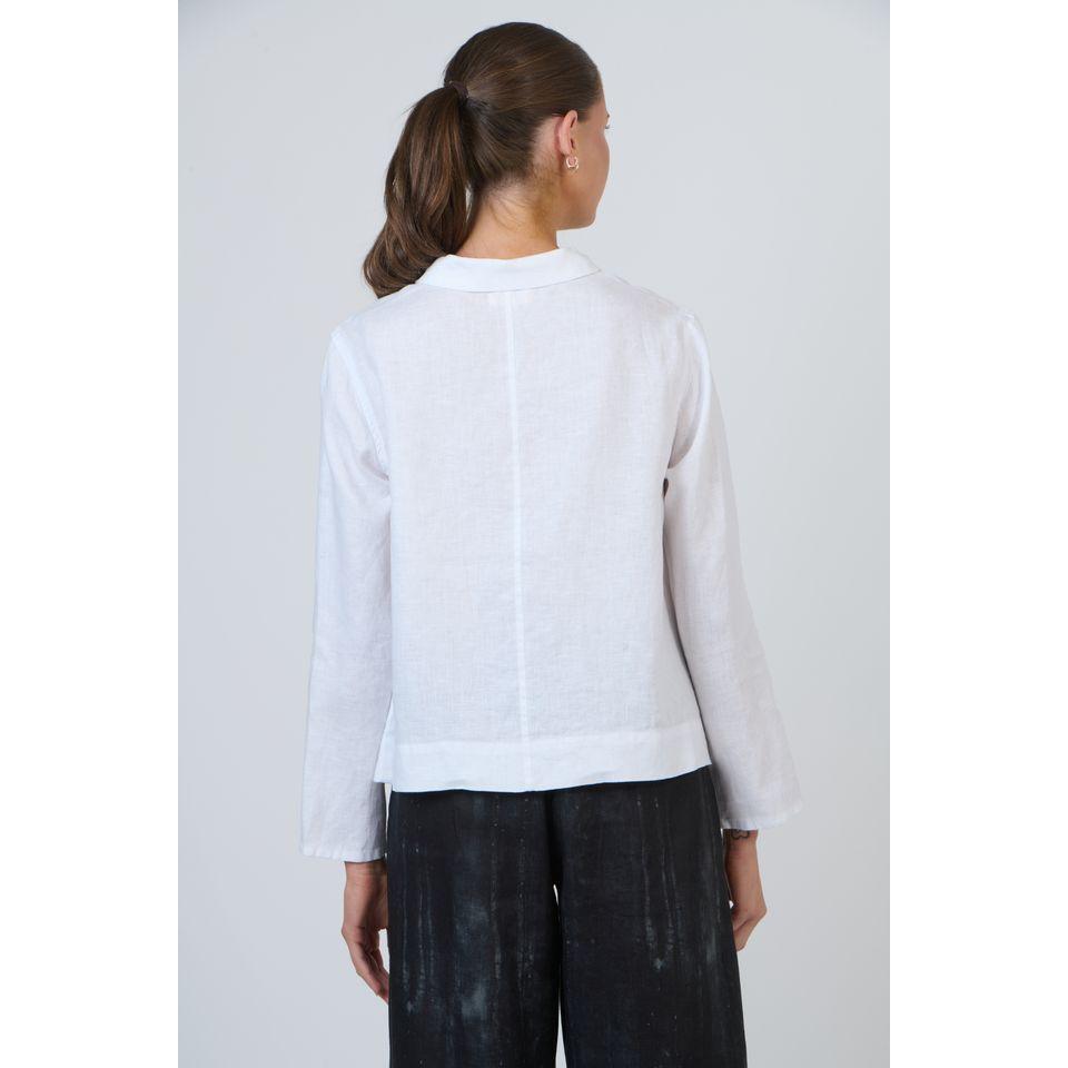 Crop White Linen shirt - Gateway Gifts