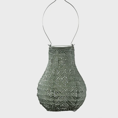 Lumiz Solar Lanterm16cm Bulb Sage Green