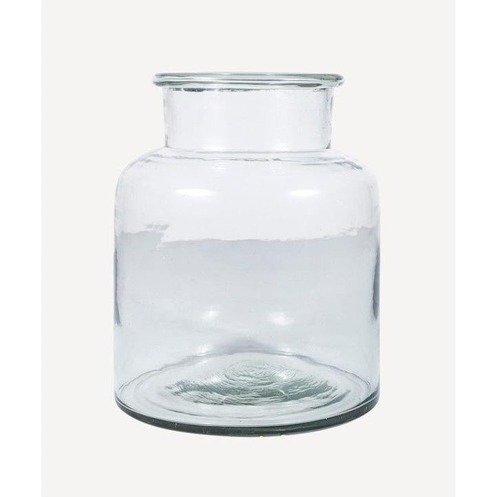 Wide Large Glass Vase