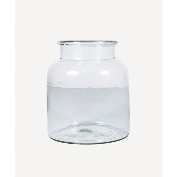 Wide Glass Vase Small