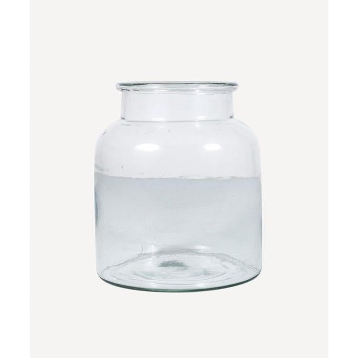 Wide Glass Vase Small