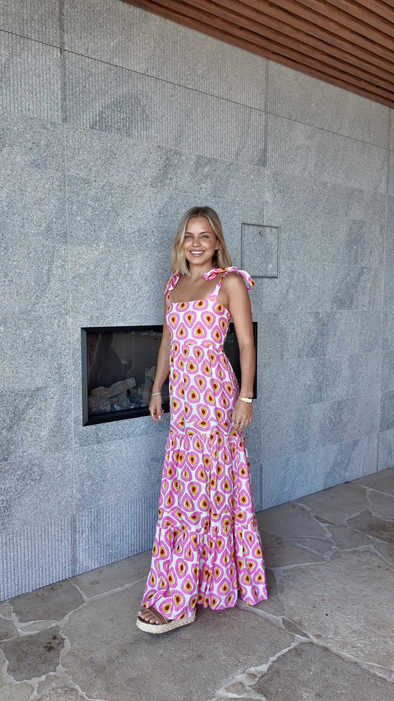 Natasha Dress Small Pink Drop - Gateway Gifts