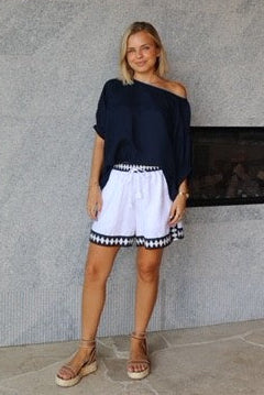 Sabina Top - Navy - Gateway Gifts