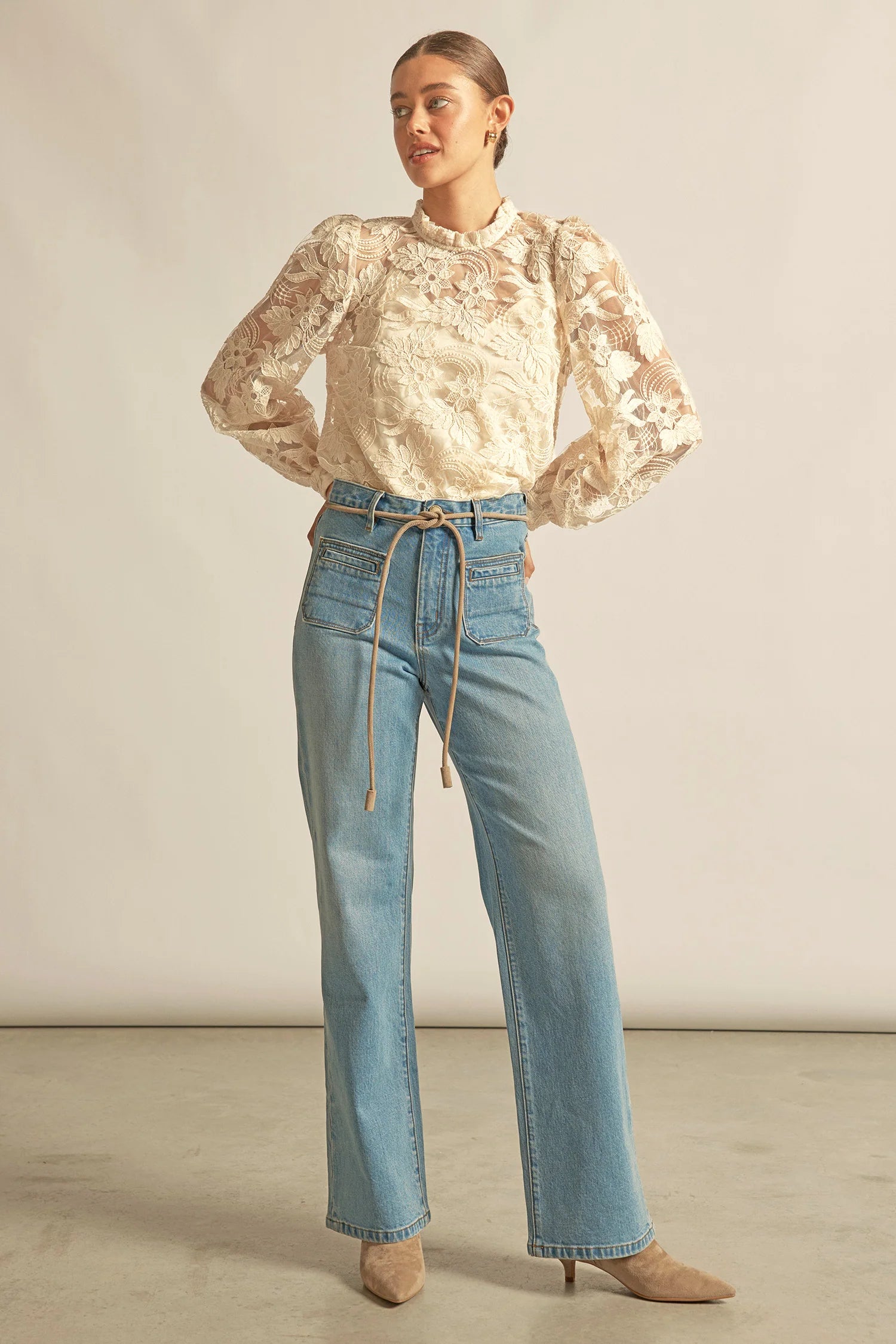 Glint Top Ecru - Gateway Gifts