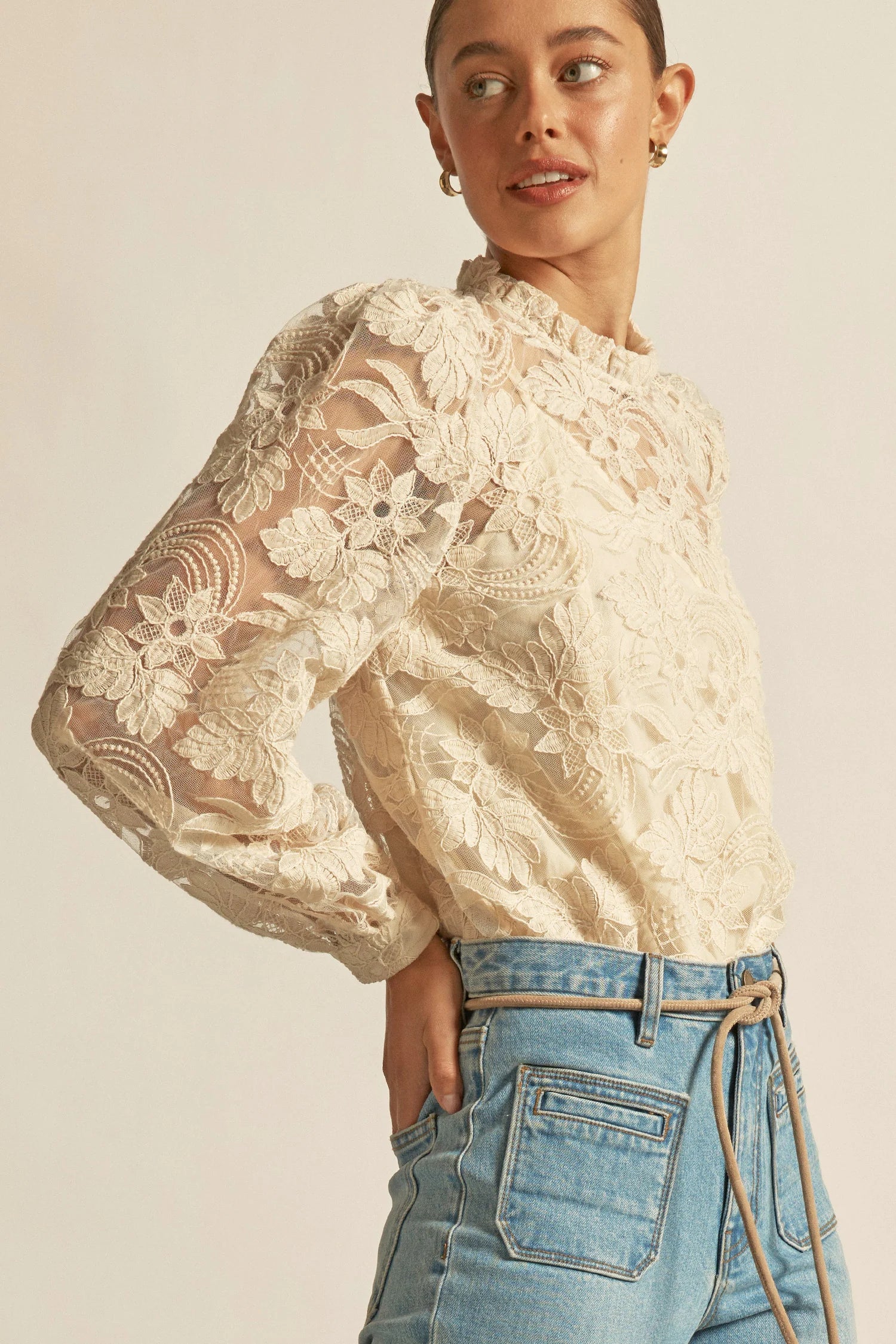 Glint Top Ecru - Gateway Gifts