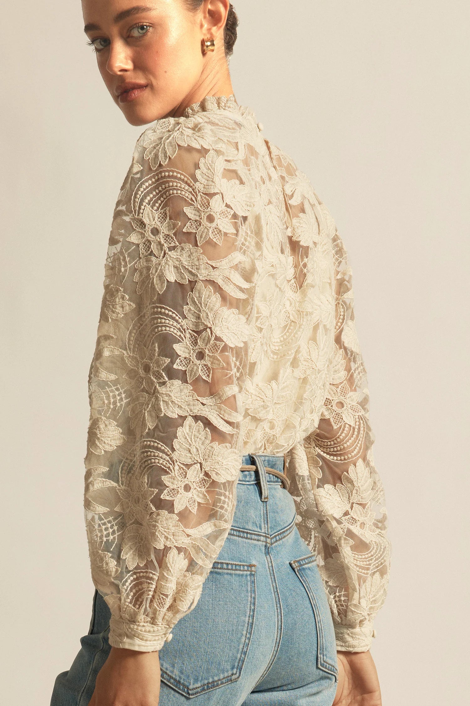 Glint Top Ecru - Gateway Gifts