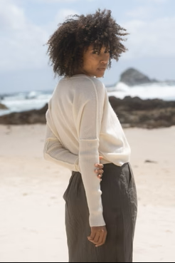 Miri Cashmere Knit Ivory - Gateway Gifts