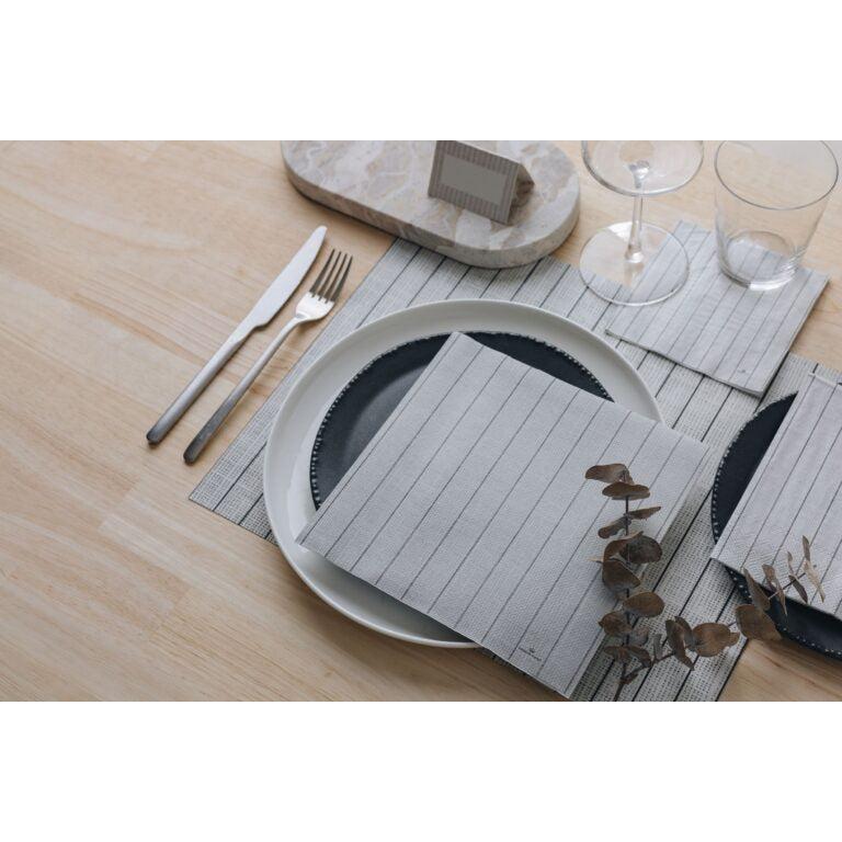 Linen Paper Dinner Napkin - Pinstripe - Gateway Gifts