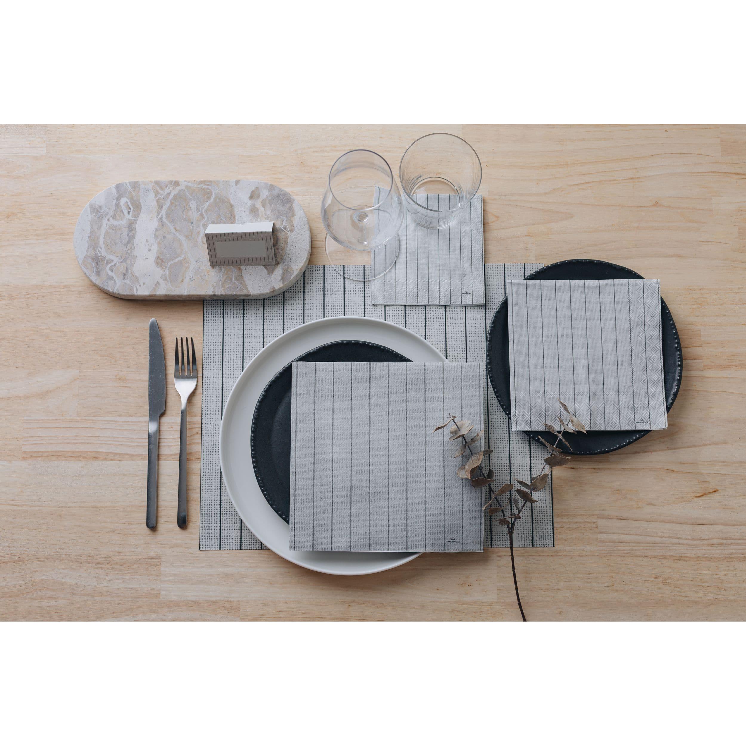 Linen Paper Placemat Pad - Pinstripe - Gateway Gifts