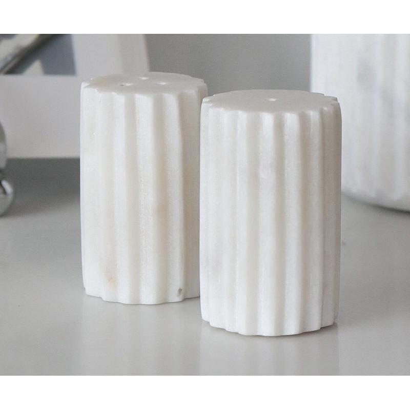 Mara Marble Salt & Pepper Shakers