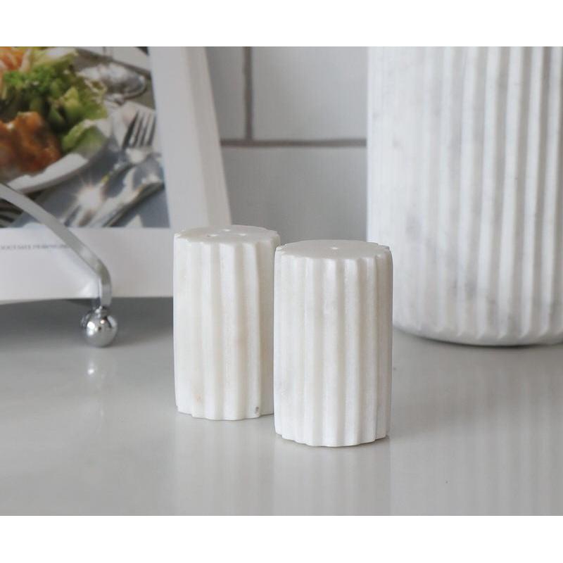 Mara Marble Salt & Pepper Shakers
