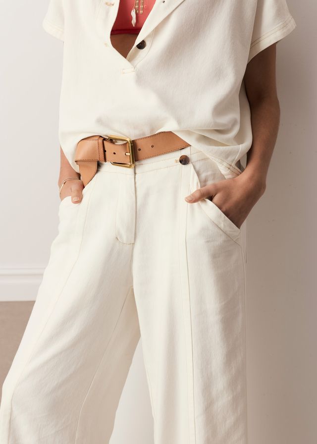 Anise Crop Pant Chalk