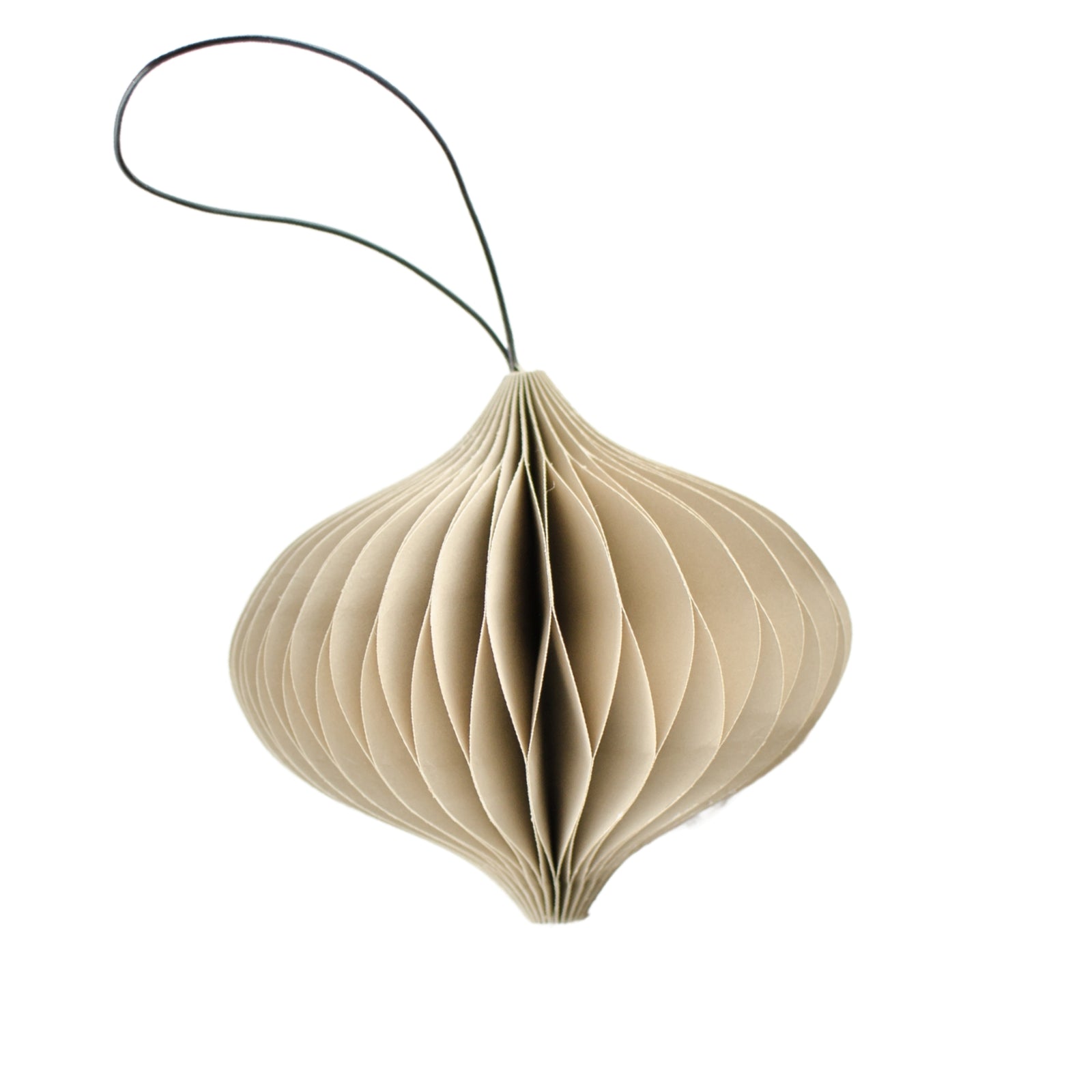 Linen Paper Jewel Ornament 8.5cm