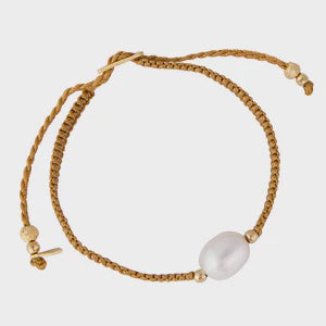 Pearl Rope Bracelet - Antique Gold