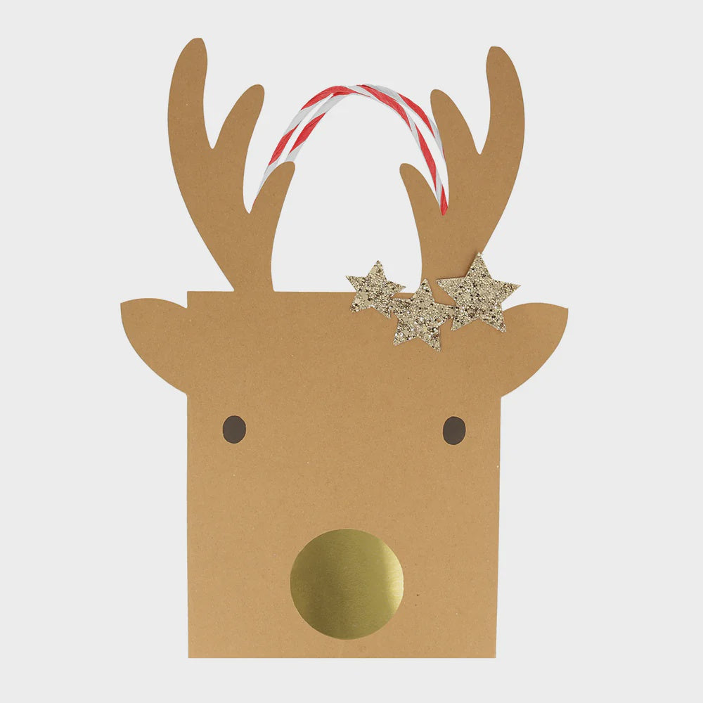 Reindeer Gift Bag Medium Pack2