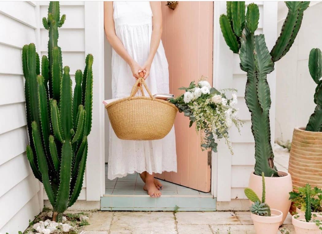 Natural Round basket: Large