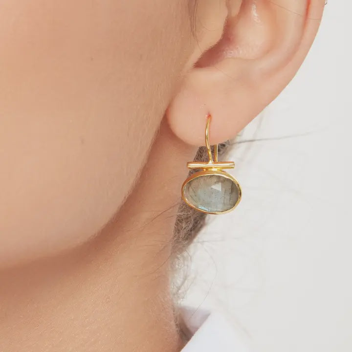 Despina Earring Gold - Labradorite