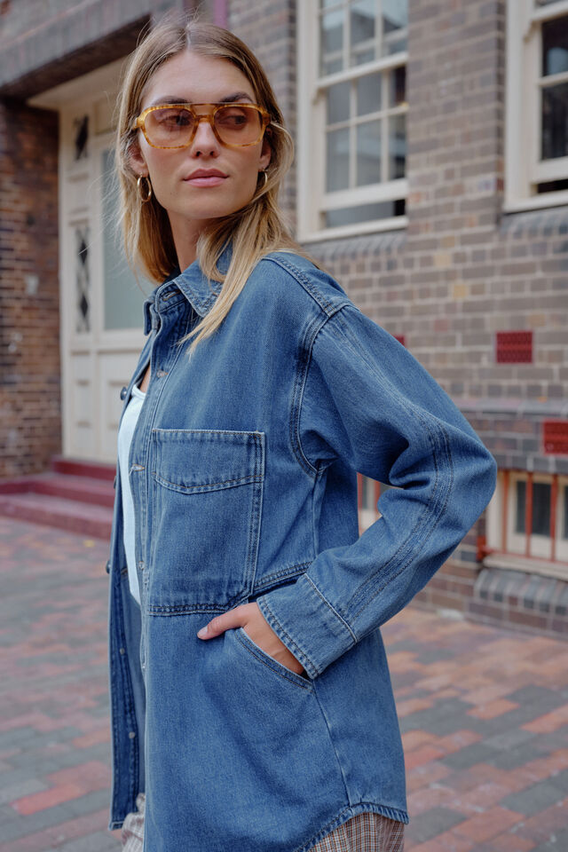 Bobbi Side Pocket Shackett - Gateway Gifts