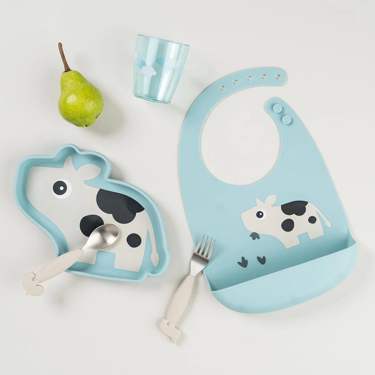 Stick & Stay Plate Dotti Blue