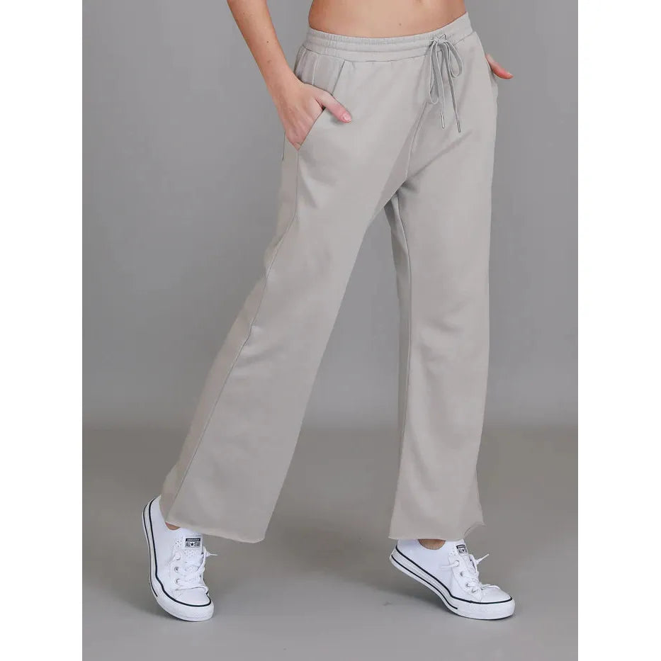 Flinders Wide Leg Seat Jogger - Angora