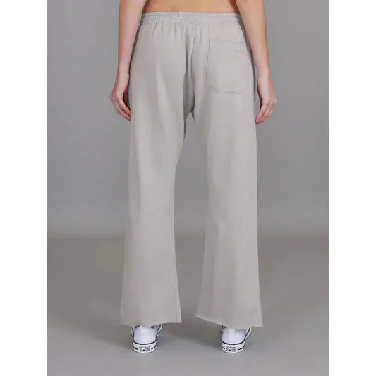 Flinders Wide Leg Seat Jogger - Angora