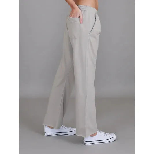 Flinders Wide Leg Seat Jogger - Angora