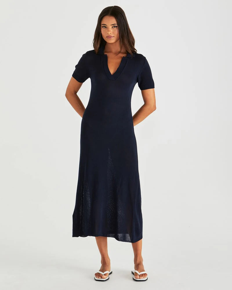 Abbie Knit Polo Dress