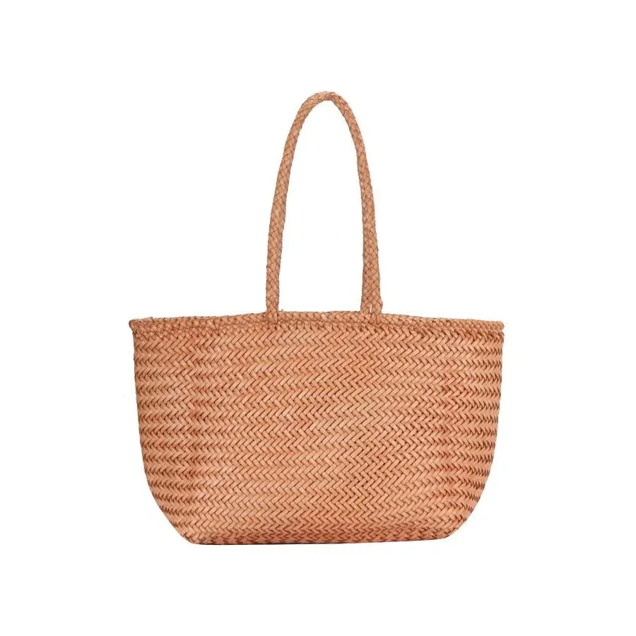 Amalfi Large Woven Shopper - Nude - Gateway Gifts
