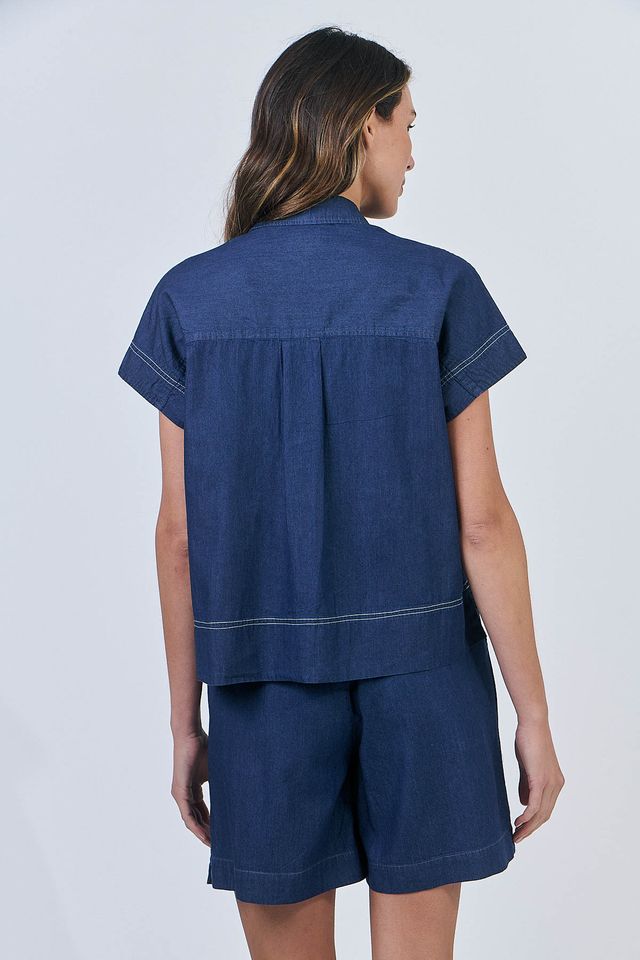 Chambray Shorts